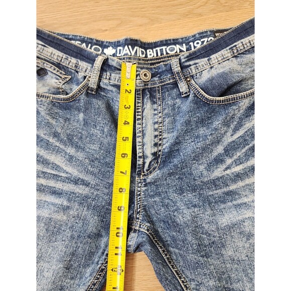 Buffalo David Bitton Evan-X Slim Straight Leg Basic Jean 34" Stretch Acid Wash - Picture 4 of 9